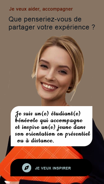 Je suis un(e) étudiant(e) qui accompagne et inspire les jeunes.