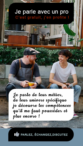 Image illustrée de la page parler avec des professionnels au sujet des métiers.